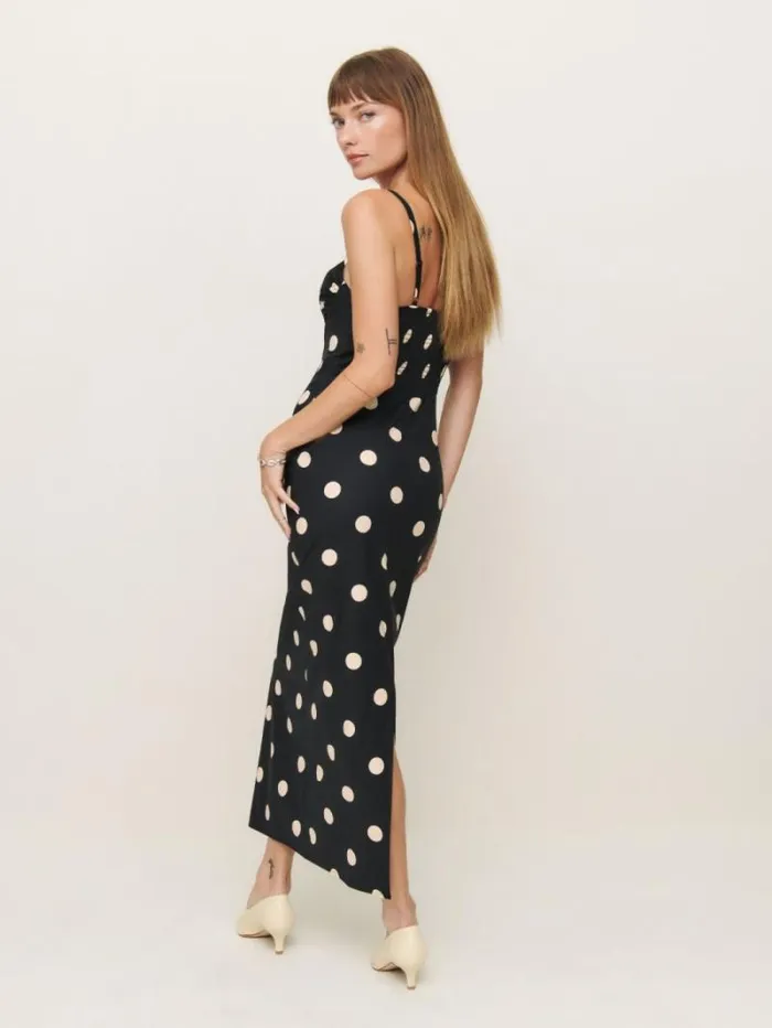 The Reformation Stormi Dress Moon Dot 8211 Clothing