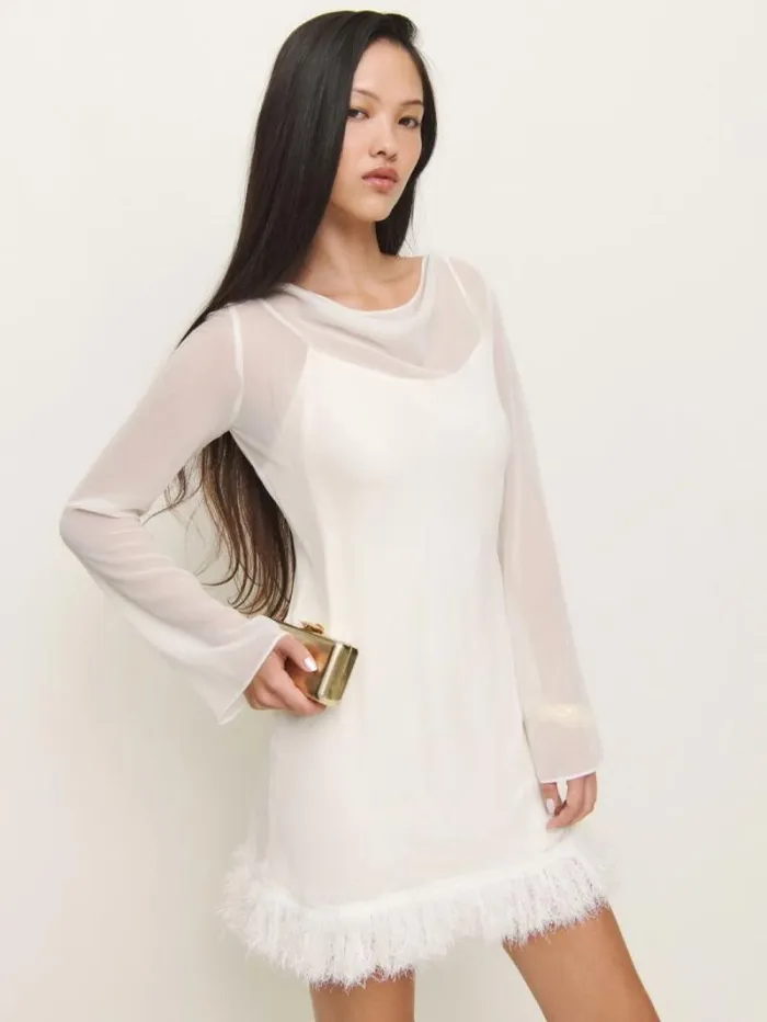 The Reformation Tetty Dress Ivory 8211 Weddings