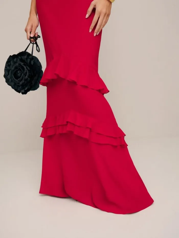 The Reformation Tripoli Dress Cherry 8211 ClothingWeddings
