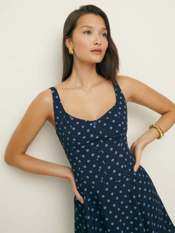The Reformation Valencio Dress Palo 8211 Clothing