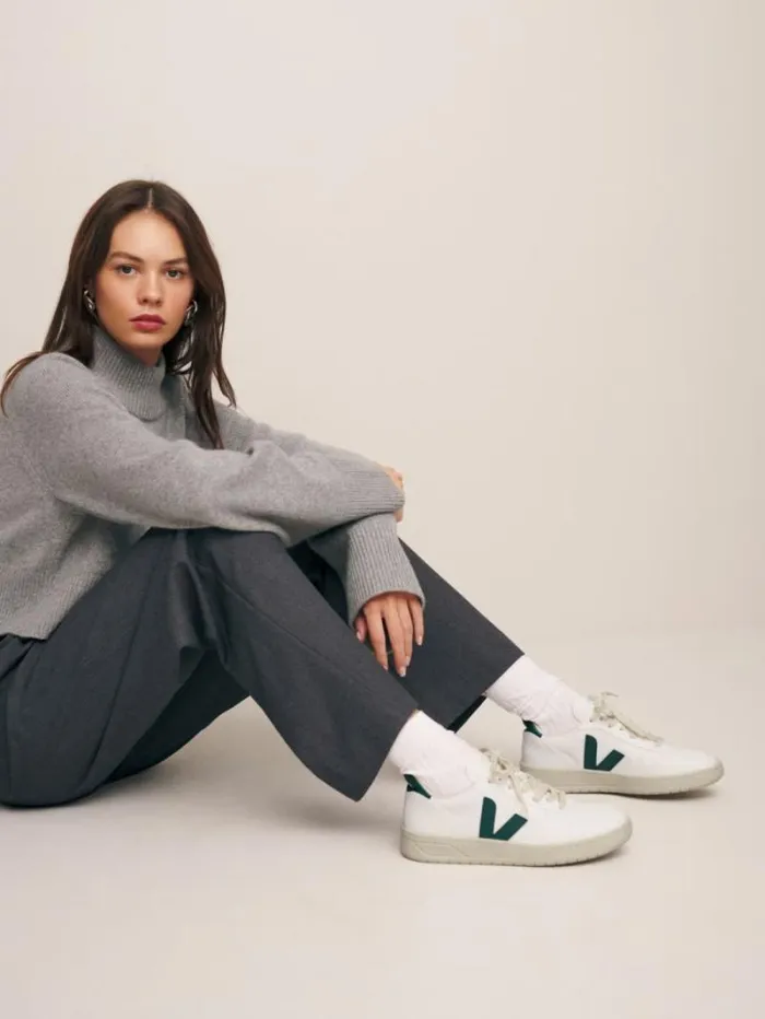 The Reformation Veja V10 Leather Sneaker White Brittany 8211 Shoes