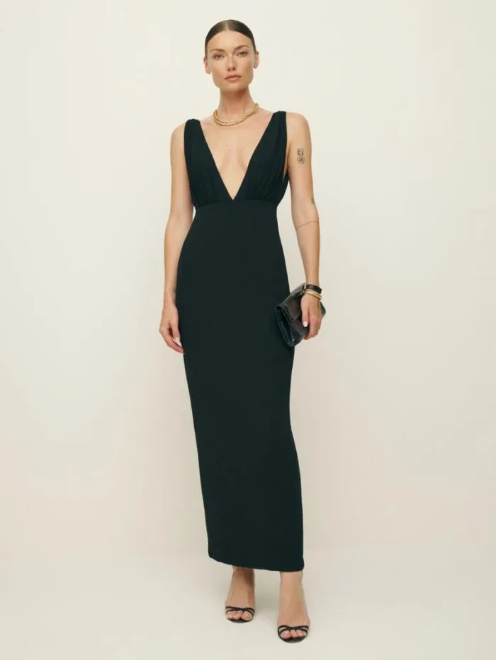 The Reformation Velda Dress Black 8211 ClothingWeddings