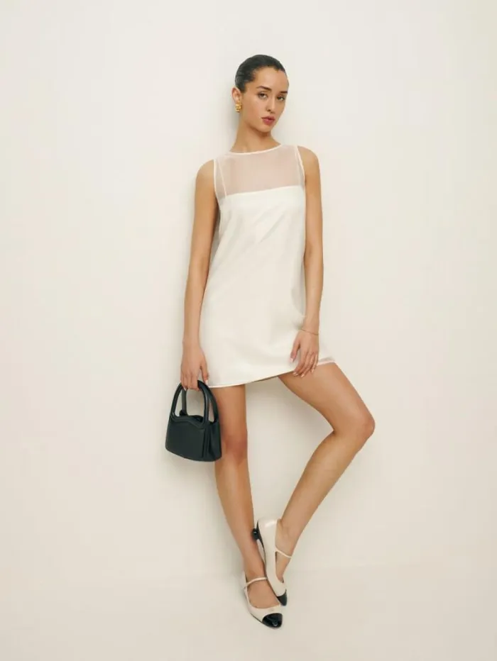 The Reformation Vina Dress White 8211 Clothing