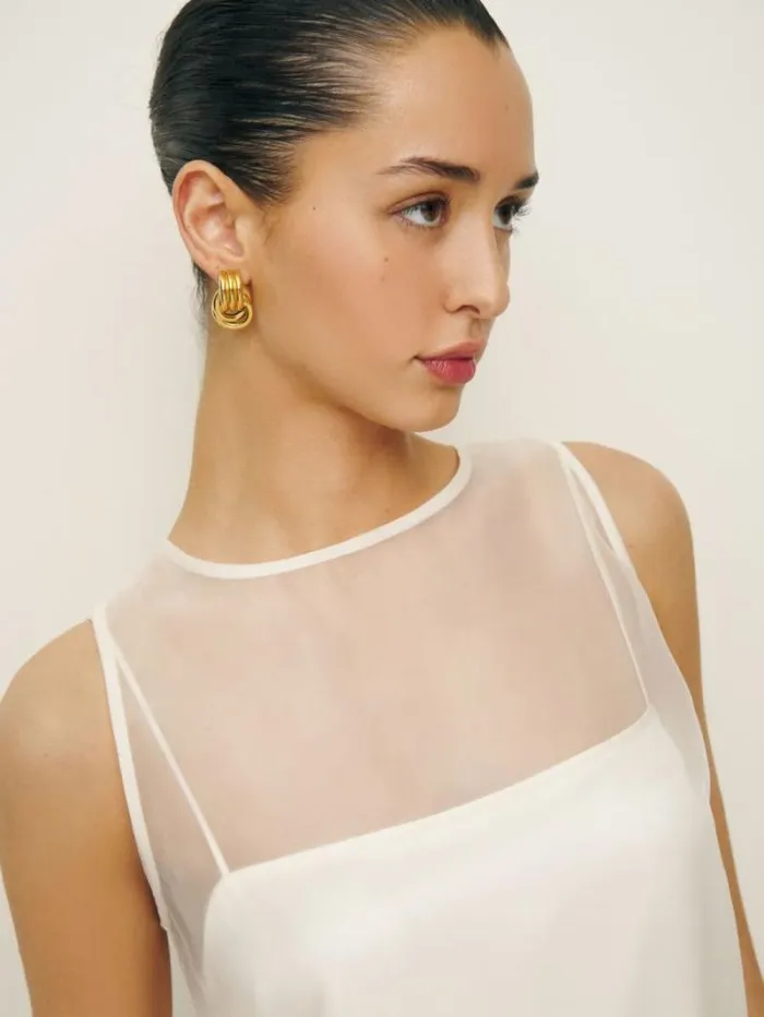 The Reformation Vina Dress White 8211 Clothing