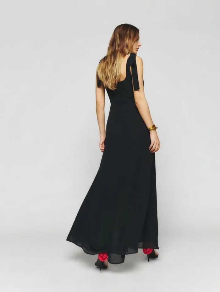 The Reformation Westerly Dress Black 8211 Weddings