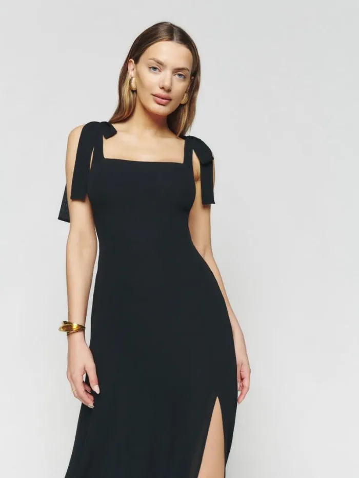 The Reformation Westerly Dress Black 8211 Weddings