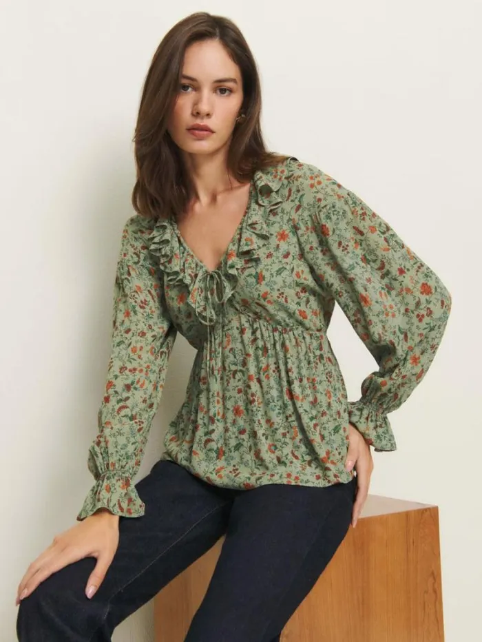 The Reformation Wyn Top Ponderosa 8211 Clothing