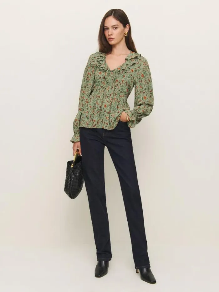 The Reformation Wyn Top Ponderosa 8211 Clothing