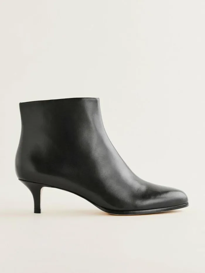 The Reformation Xyla Ankle Boot Black Leather 8211 Shoes