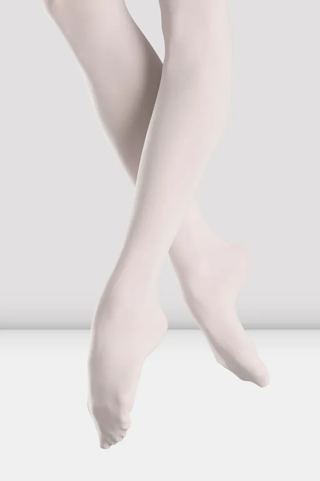 Tights Girls Endura Footed Tights White Bloch Accessories