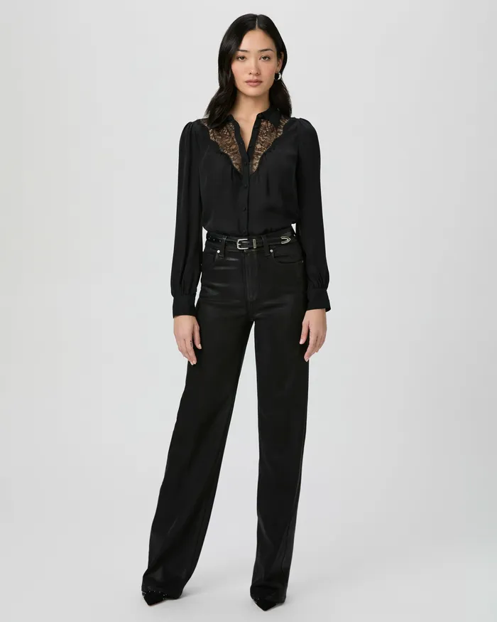 Tops and Blouses Women Clairette Blouse 8211 Black Silk PAIGE Tops and Blouses Women Clairette Blouse 8211 Black Silk PAIGE