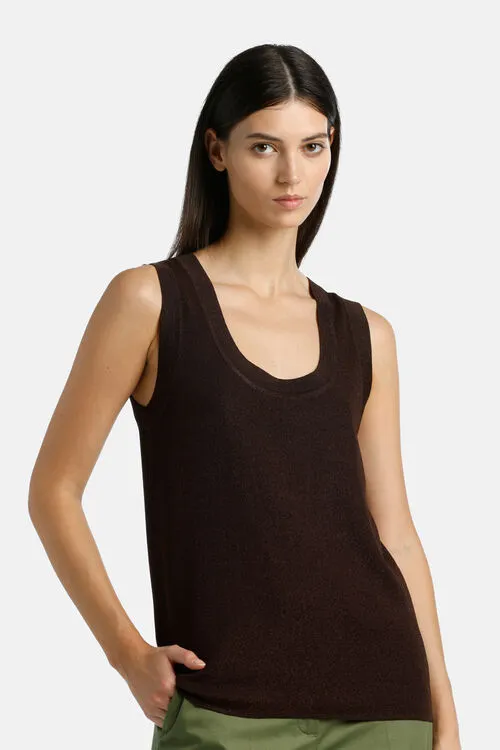 Tops and TShirts Cilindrica Cilindrica Burgundy 8211 Luisa Spagnoli Women