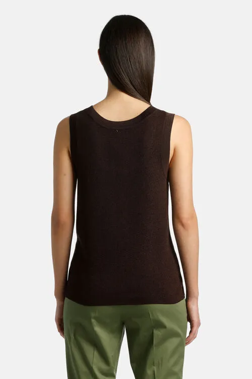 Tops and TShirts Cilindrica Cilindrica Burgundy 8211 Luisa Spagnoli Women