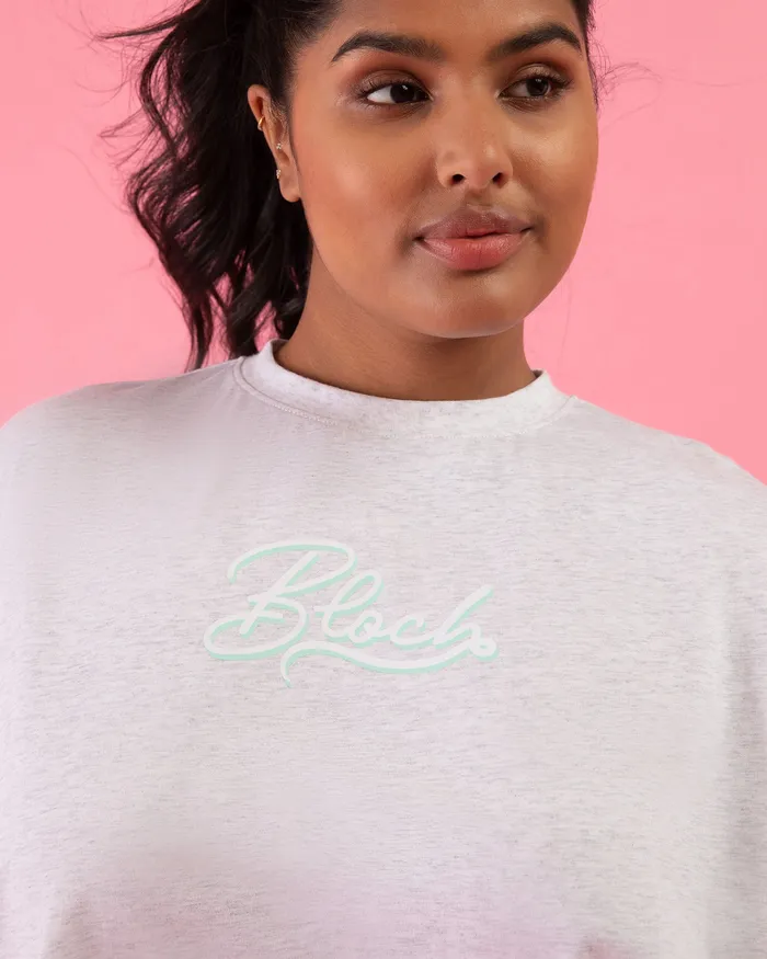 Tops Bloch Adult Bloch Play Oversized Tee Snow