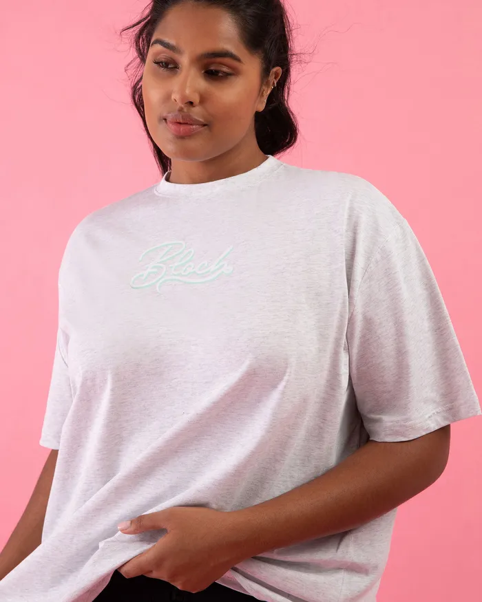Tops Bloch Adult Bloch Play Oversized Tee Snow