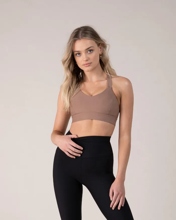 Tops Bloch Adult Blochsculpt Criss Cross Bra Toffee Tops Bloch Adult Blochsculpt Criss Cross Bra Toffee