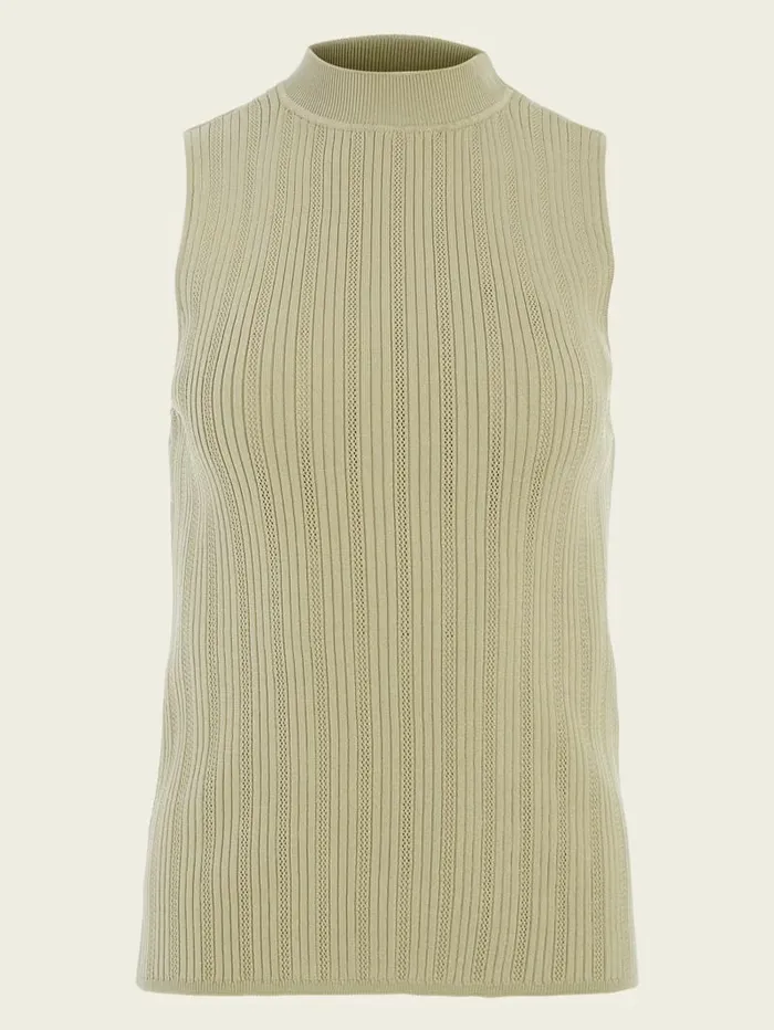 Tops GUESS Women Zoe High Neck Tank Sage Garden
