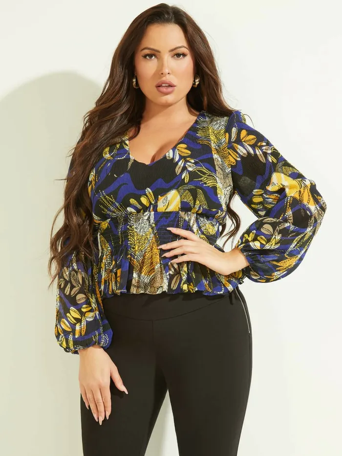 Tops Sonora Top Aquarius Print GUESS Women