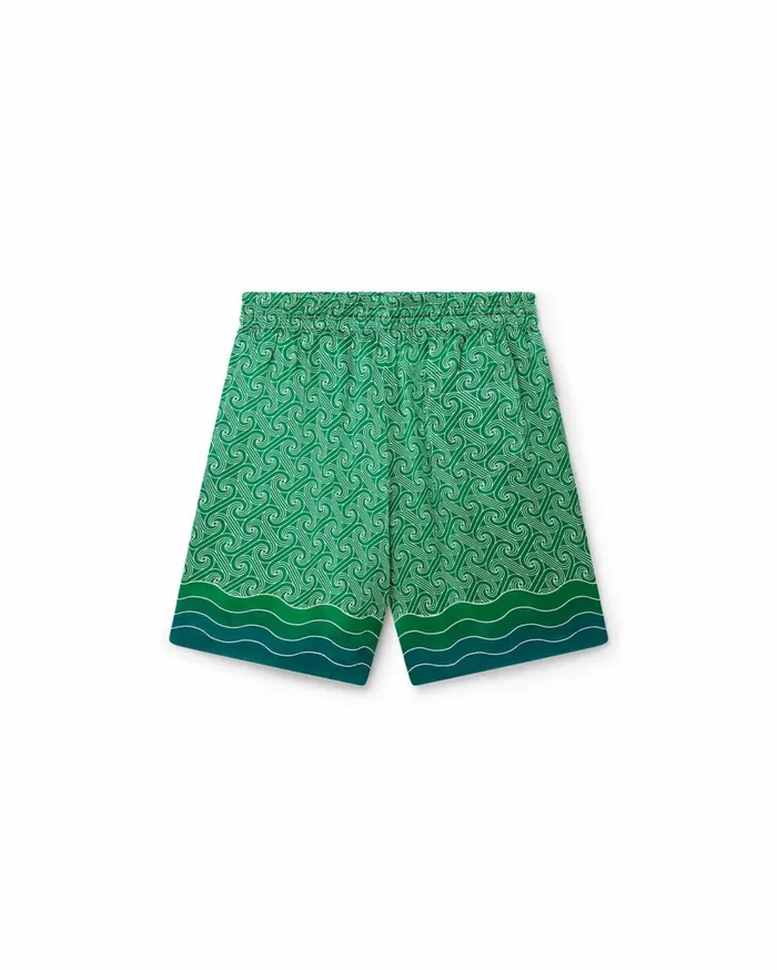 Trousers and Shorts Men Casablanca Paris Column Monogram Silk Shorts