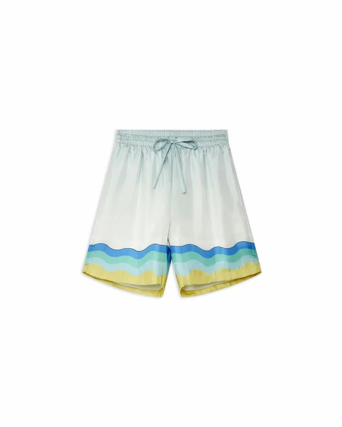 Trousers and Shorts Men Casablanca Paris Memphis Icon Silk Shorts