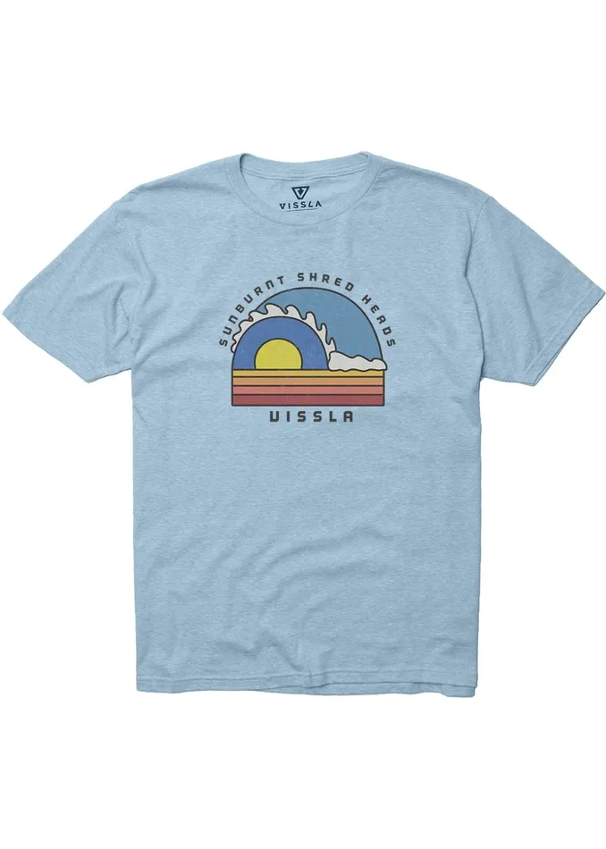 Tubez Kids Snow Tee IBH 8211 Ice Blue Heather Clothing Vissla Youth