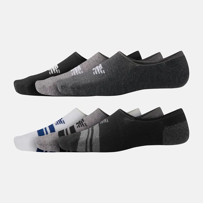 Ultra Low No Show Socks 6 Pack BLACK MULTI Socks New Balance MenWomen