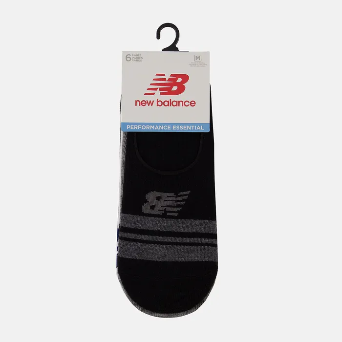 Ultra Low No Show Socks 6 Pack BLACK MULTI Socks New Balance MenWomen