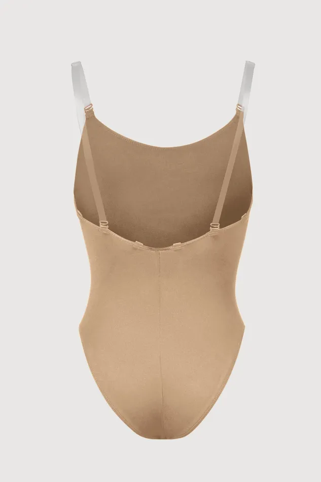 Underwear Girls Auva Adjustable Strap Bodysuit Tan Bloch Children