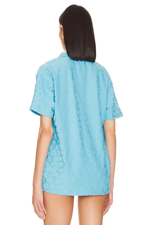 Vacation Blues Shirt Aqua Blue Women Lovers and Friends Tops Vacation Blues Shirt Aqua Blue Women Lovers and Friends Tops