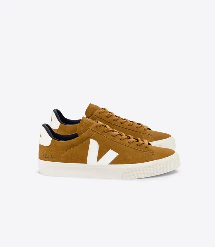 VEJA CAMPO SUEDE CAMEL WHITE Women Campo