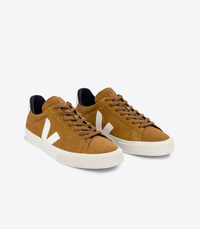 VEJA CAMPO SUEDE CAMEL WHITE Women Campo