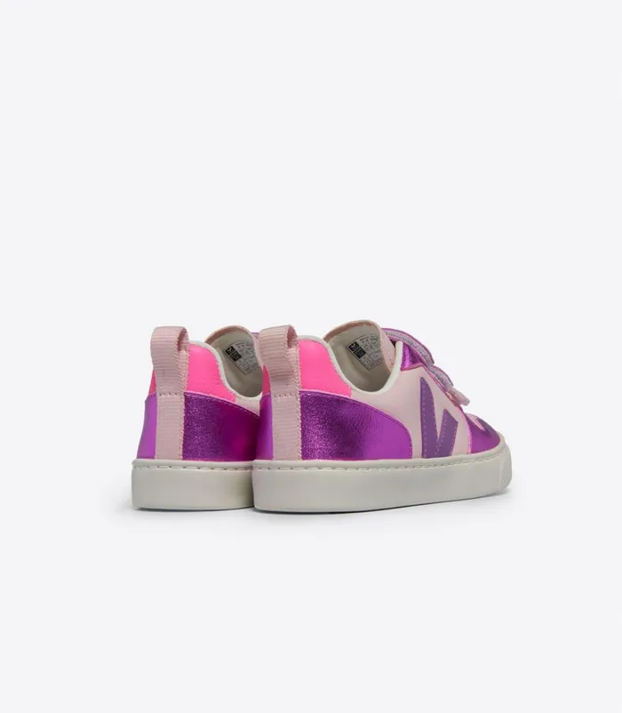 VEJA V10 CHROMEFREE LEATHER PETALE MULTICO COSMOS Kids V10