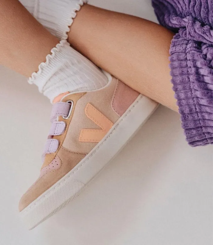 VEJA V10 SUEDE MULTICO SABLE Kids V10