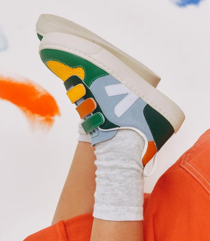 VEJA V10 SUEDE MULTICO STEEL Kids V10