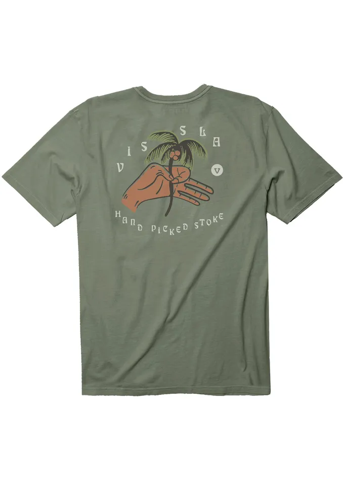 Vissla Hand Picked Ss Pkt Tee Army Men Premium Tees