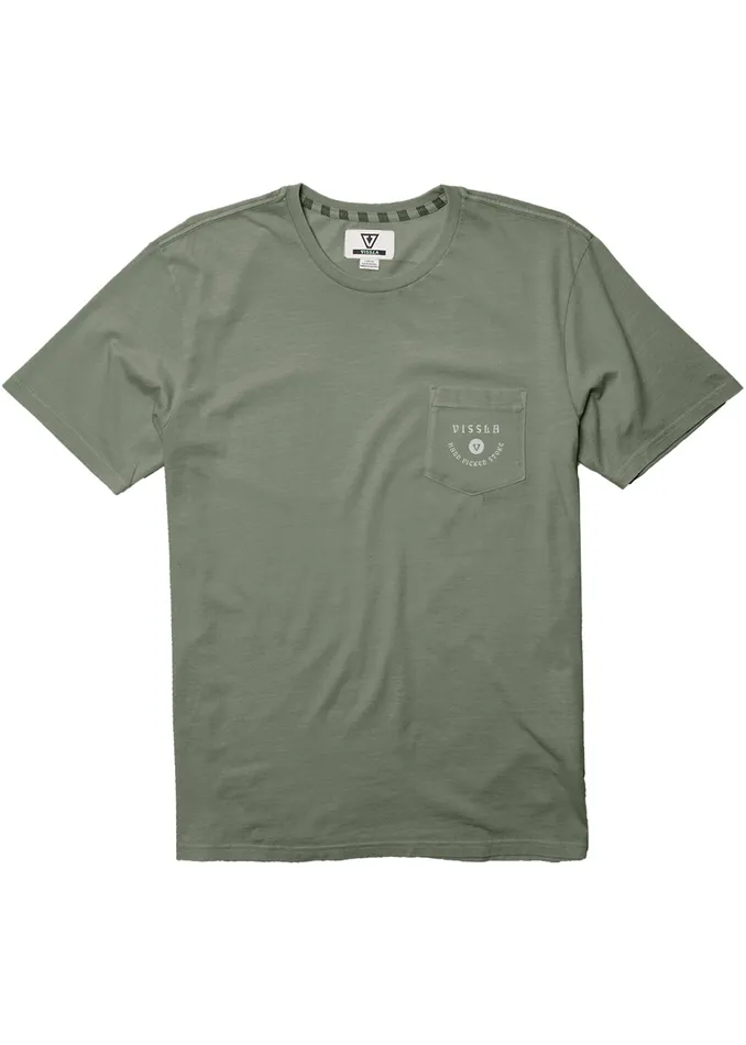 Vissla Hand Picked Ss Pkt Tee Army Men Premium Tees