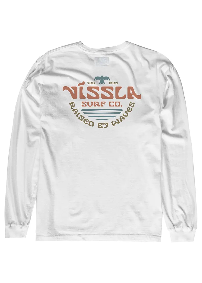Vissla Long Sleeve Tees Men West Winds Ls Pkt Tee White