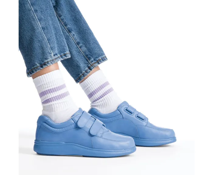 Walking Shoes Hush Puppies Women Power Walker Ii Blue Surf Leather Walking Shoes Hush Puppies Women Power Walker Ii Blue Surf Leather