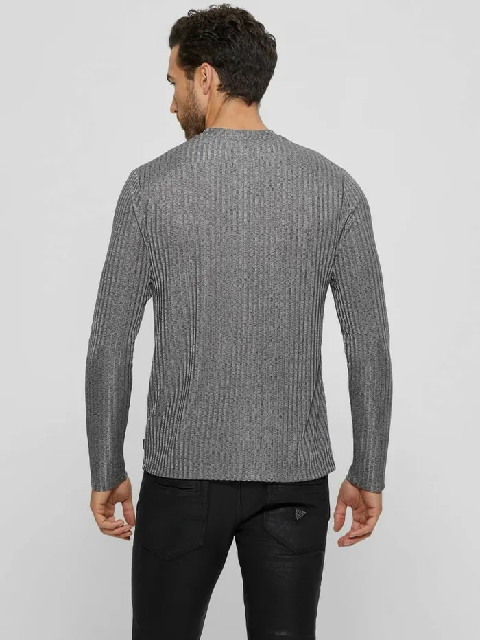 Warehouse VNeck Knit Tee Stone Grey Multi TShirts and Tanks GUESS Men Warehouse VNeck Knit Tee Stone Grey Multi TShirts and Tanks GUESS Men