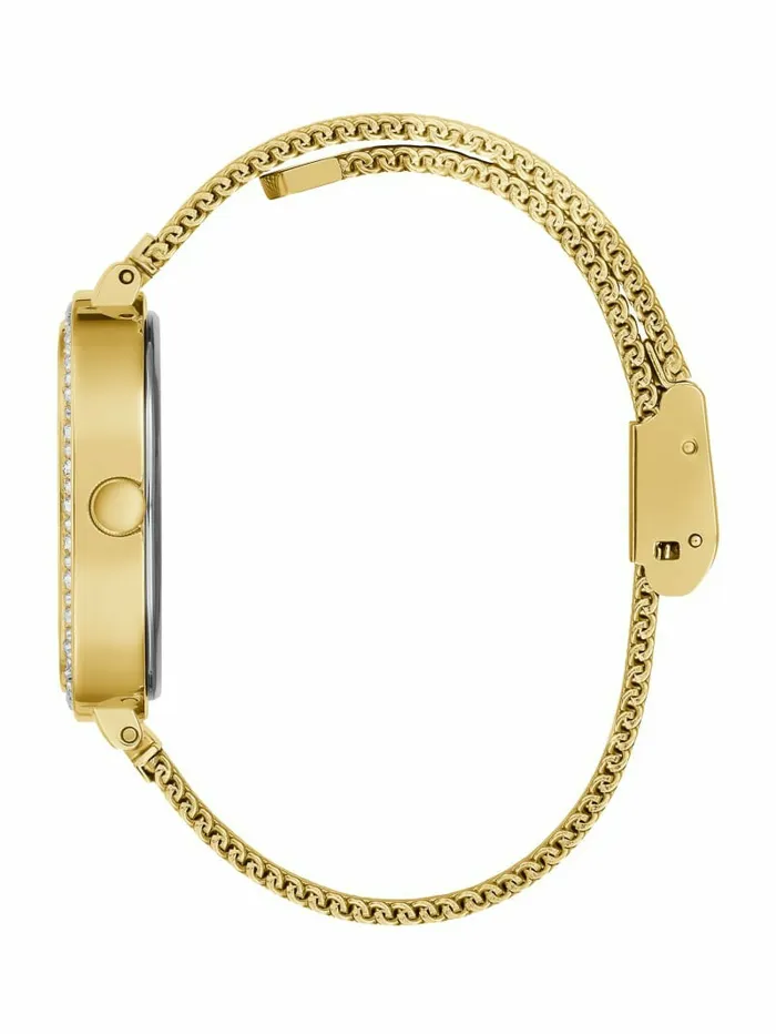 Watches GoldTone Mesh Analog Watch Gold GUESS Women Watches GoldTone Mesh Analog Watch Gold GUESS Women