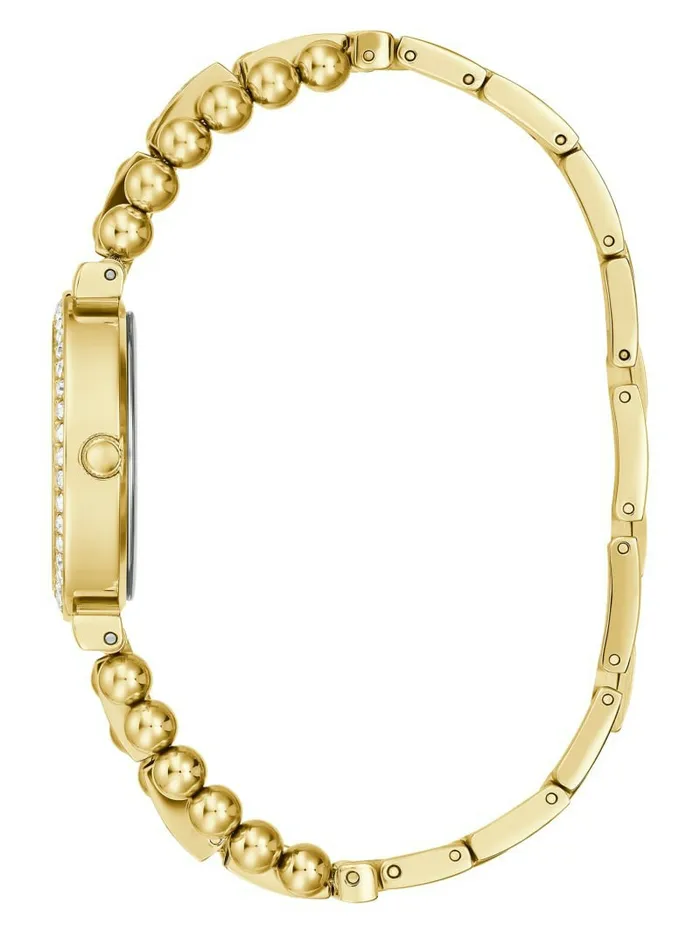 Watches GUESS Women GoldTone and Rhinestone Analog Watch Rose Gold Watches GUESS Women GoldTone and Rhinestone Analog Watch Rose Gold