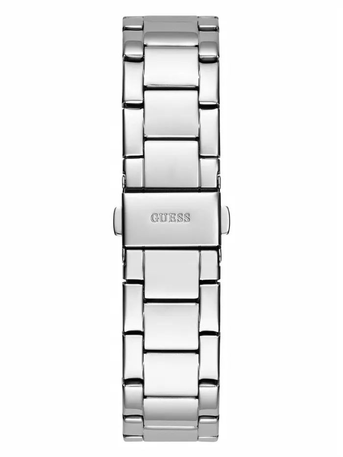 Watches SilverTone Logo Analog Watch Silver GUESS Women Watches SilverTone Logo Analog Watch Silver GUESS Women