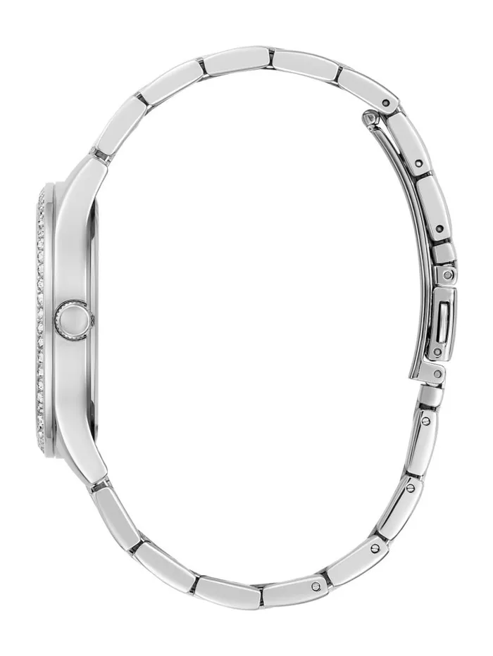 Watches SilverTone Logo Analog Watch Silver GUESS Women Watches SilverTone Logo Analog Watch Silver GUESS Women
