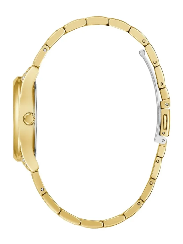 Watches Women GoldTone Crystal Petite Analog Watch Gold GUESS Watches Women GoldTone Crystal Petite Analog Watch Gold GUESS