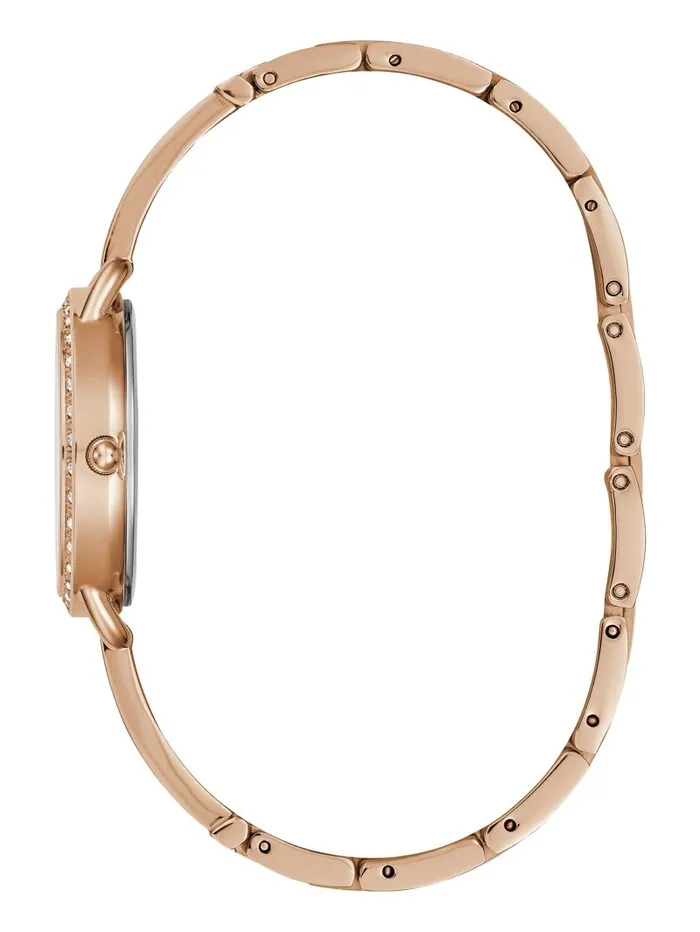 Watches Women Rose GoldTone Crystal Analog Watch Rose Gold GUESS Watches Women Rose GoldTone Crystal Analog Watch Rose Gold GUESS