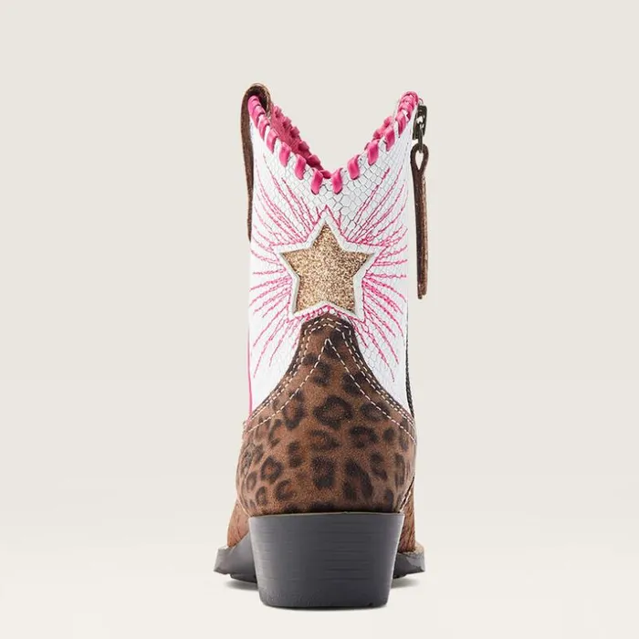 Western Boots and Shoes Kids Ariat Heritage Star Easy Fit Western Boot Brown Floral Emboss