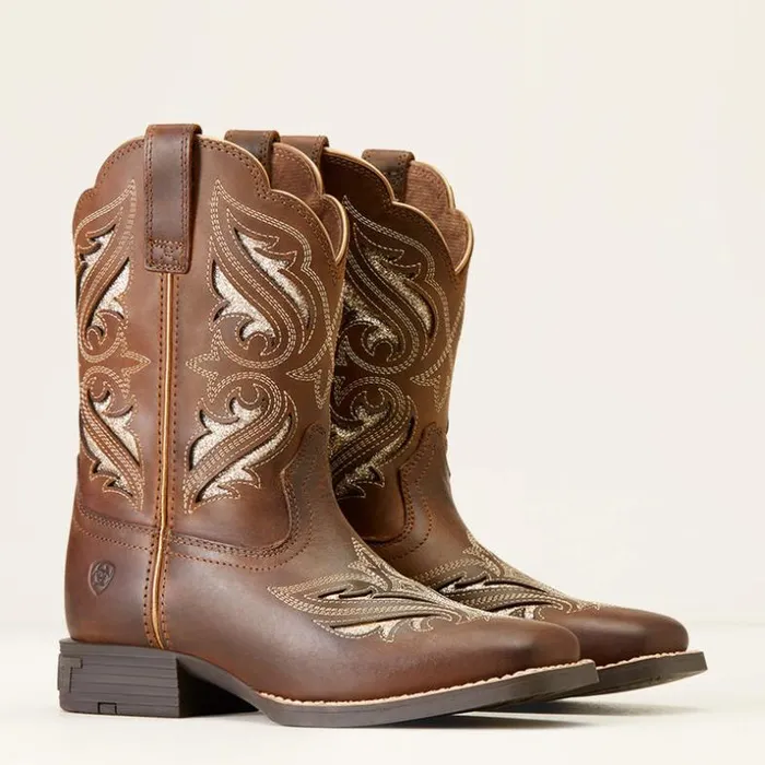 Western Boots and Shoes Kids Ariat Round Up Bliss Western Boot Sassy Brown Western Boots and Shoes Kids Ariat Round Up Bliss Western Boot Sassy Brown