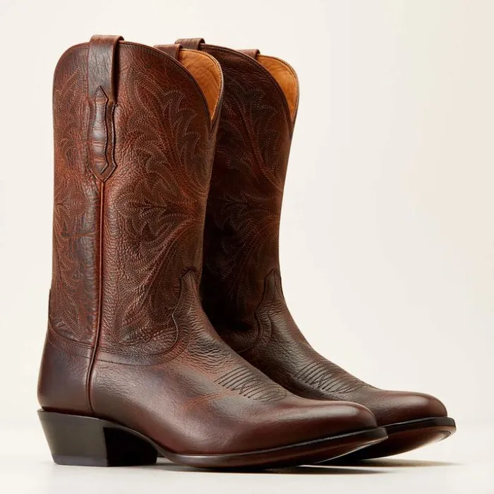 Western Boots Men Ariat Bench Made James Western Boot Saddle Brown Bison