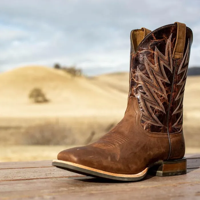 Western Boots Men Ariat Challenger Western Boot Branding Iron Brown Western Boots Men Ariat Challenger Western Boot Branding Iron Brown
