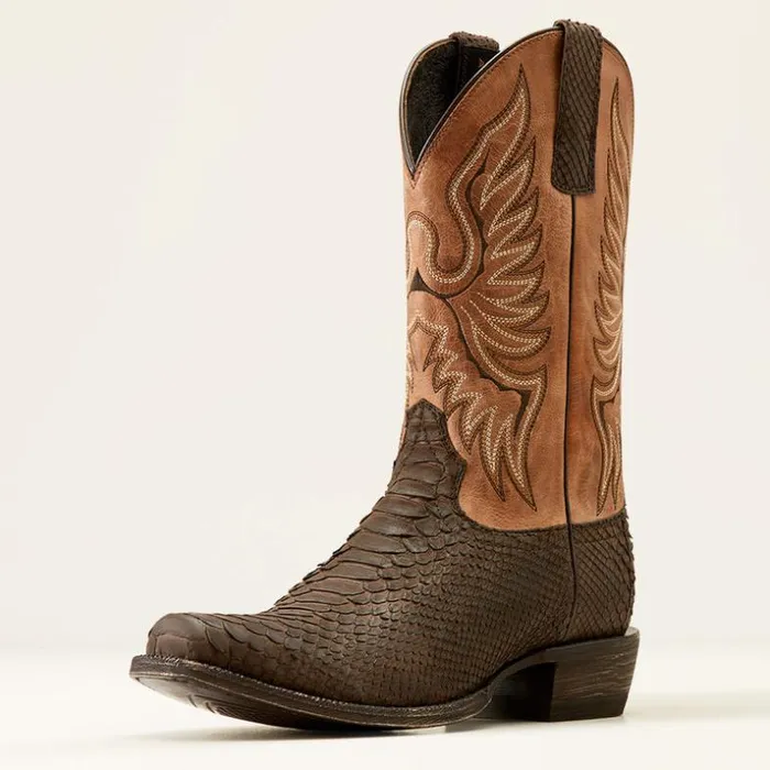 Western Boots Men Ariat Circuit High Stepper Python Cowboy Boot Chocolate Python Western Boots Men Ariat Circuit High Stepper Python Cowboy Boot Chocolate Python